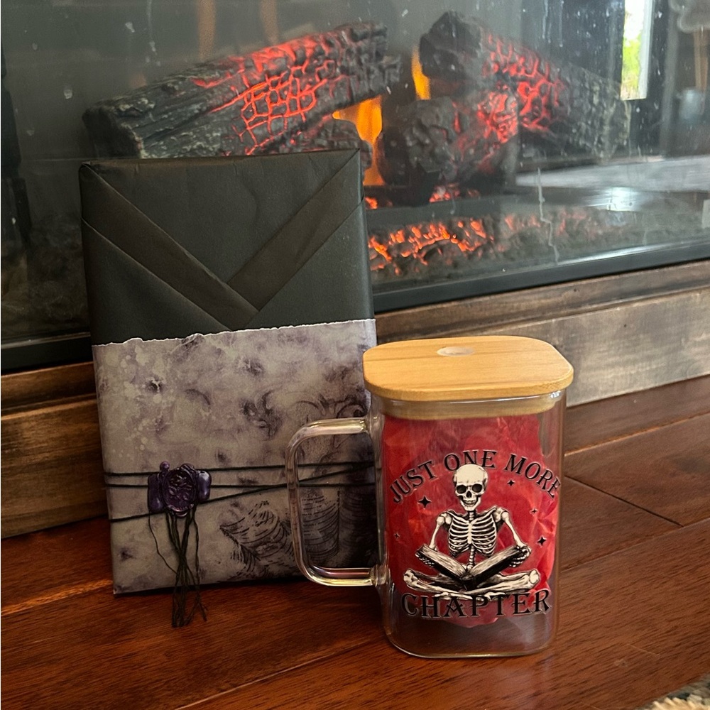 🔪SPICY Dark Romance Blind Date Book Gift Box w/ glass tumbler, TOTE and more